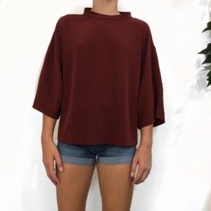 BURGUNDY BLOUSE